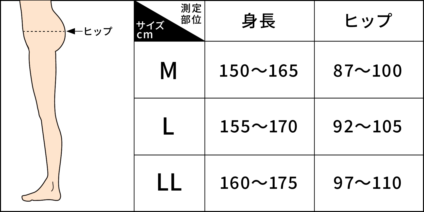 PELTHYシリーズ サイズガイド | ベルミス公式オンラインストア